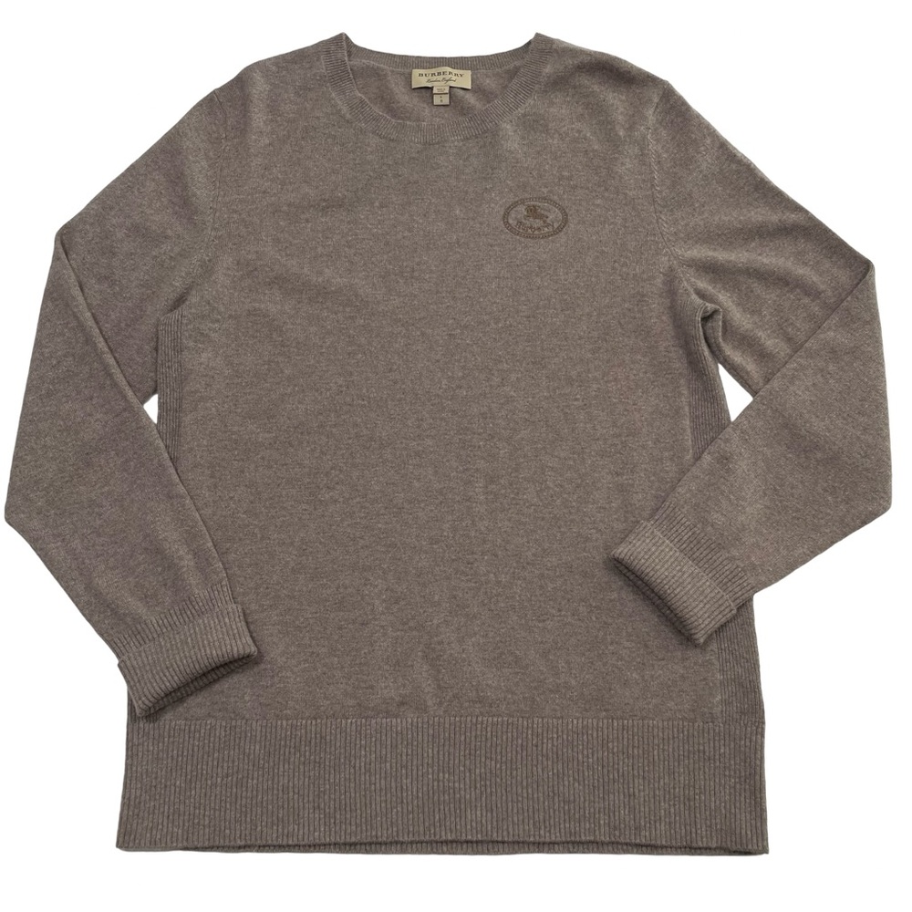 Burberry Size L Beige Lightweight Soft Cashmere Sweater